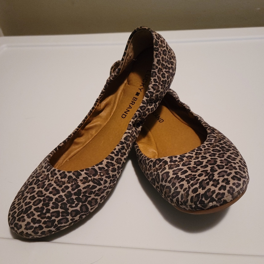 Cheetah print flats
